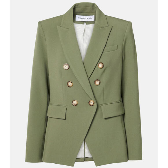 NEW, Veronica Beard Miller Dickey Jacket in Stone Army Size 10  #SJ1733 - Picture 1 of 12